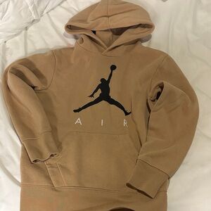 Jordan Tan Hoodie with Black Logo